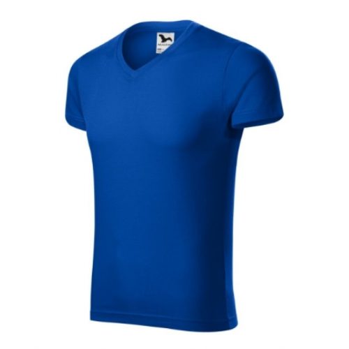 Slim Fit V-Neck Férfi Póló