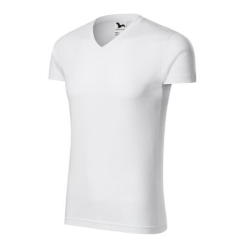 Slim Fit V-Neck Férfi Póló