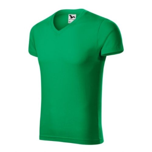 Slim Fit V-Neck Férfi Póló