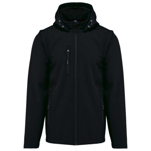 Unisex 3-layer levehető ujjú softshell dzseki